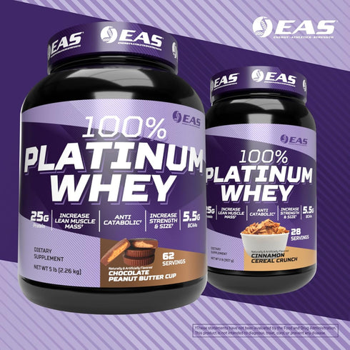 Experimental and Applied Sciences 100% Platinum Whey Protein | 3 Ultra-Platinum Whey Proteins | 25g Protein, 2 Pound