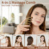 KOVINNA 4-in-1 Green Sandalwood Massage Comb & Gua Sha Tool for Scalp, Face & Body Natural Wooden Comb for Relaxation