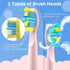 SEAGO Kids Electric Toothbrush, Sonic Soft Bristle Rechargeable, 5 Modes, Includes 4 Replacement Brush Heads, Ages 3-12