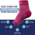 SB SOX Pink Plantar Fasciitis Relief Socks - Ankle Brace Compression Sleeve for Foot Pain and Injury Recovery (Large)