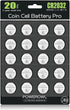 POWEROWL High Capacity CR2032 Battery (20-Pack) 3V Lithium Batteries, 10 Years Leak-Free