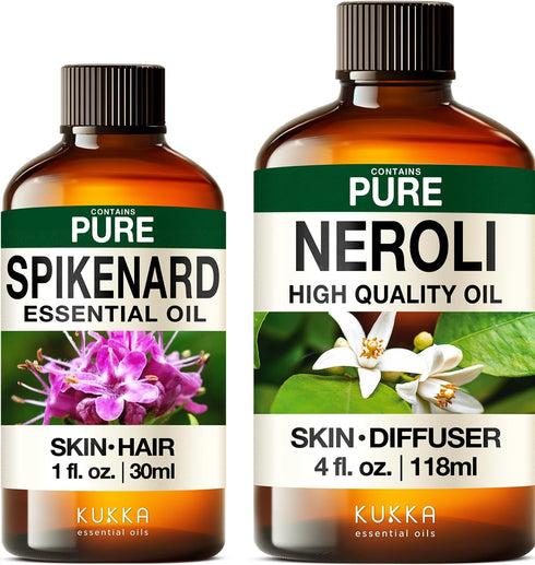Spikenard Essential Oil for Diffuse & Neroli Essential Oil for Diffuser Set