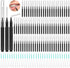 300PCS Interdental Brushes for Braces, Soft and Bendable Dental Brush for Orthodontic Braces, Teeth Flossers (Black)
