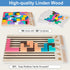 KUMUNI Wooden Tile Matching Game for Adults with Storage Bag Dementia Activities for Seniors Dementia Products