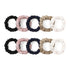 LILYSILK Pure Silk Scrunchies for Women - Colorful Hair Bow Ties, Unique Bobble Elastics Hair Scrunchy, 10pc-Mini