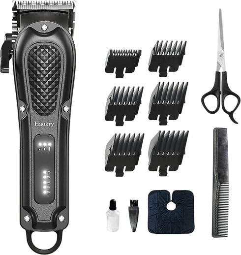 Professional Hair Clippers for Men - Cordless & Corded Barber Clippers for Hair Cutting and Grooming
