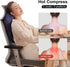 HawuMasseur ,4D 4 Shiatsu Neck and Back Massager ,With Heating and Bidirectional Rotation Heads Electric Massage Pillow