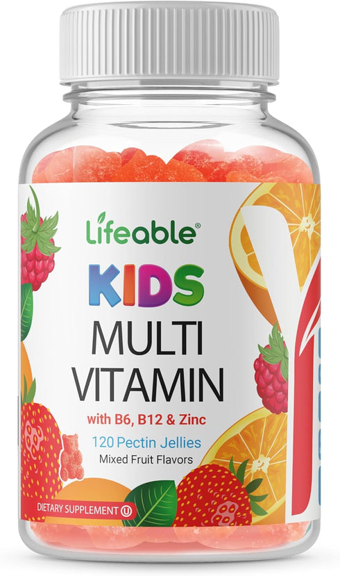 Doctors Finest Multivitamin Gummies for Kids - Vegetarian, Gluten-Free, Great Tasting Fruit Flavors, 120 Jellies