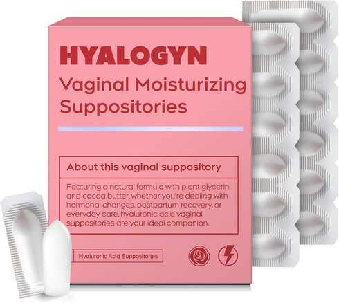 Vive L'Amour HyaloGYN Vaginal Moisturizing Suppositories | Effective Relief for Yeast Infection Symptoms Like