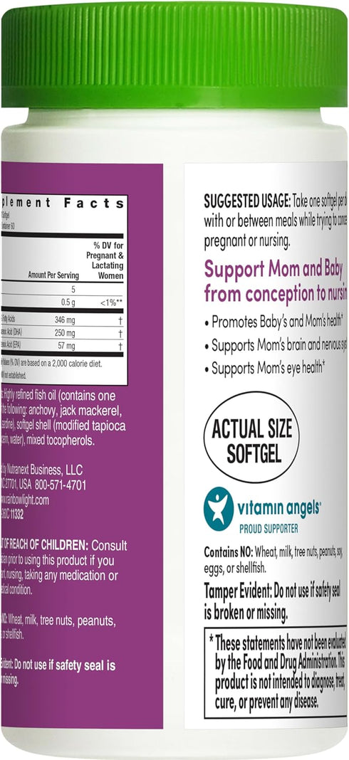 Rainbow Light Prenatal DHA Smart Essentials, Omega-3 Fatty Acids, 60 Softgels