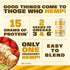 Manitoba Harvest Hemp Yeah! Balanced Protein + Fiber Powder, Unsweetened, 16oz, with 15g protein, 8g Fiber and 2g Omegas 3&6 per Serving, Keto-Friendly, Preservative Free, Non-GMO