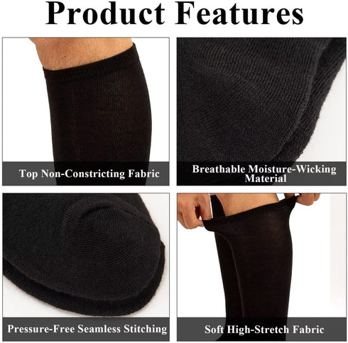 Yxmeiguo Seamless 5 Walking Boot Socks Replacement Sock Liner for Orthopedic Walking Boots Walker Brace for Men Women