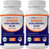 Vitamatic 2 Pack Hyaluronic Acid Supplements 200mg - 240 Capsules for Healthy Skin and Joints