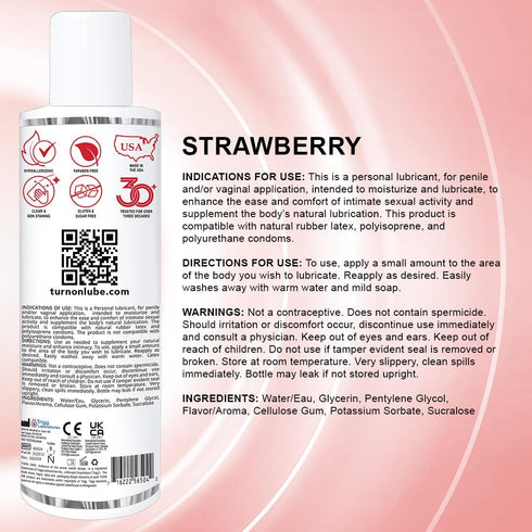 Pack 8oz (Pack 3) Turn On Flavor Party | Strawberry, Cupcake & Watermelon, Each