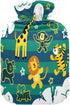miaozhen 2L Funny Giraffe Monkey Stripe Green Blue Cute hot Water Bottle with Soft Cover hot Compress for Period Cramps