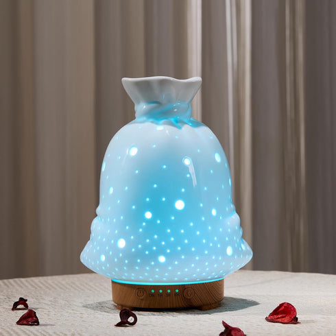 inrorans 160ML Ceramic Diffuser for Essential Oils Lucky Bag Aromatherapy Diffuser Ultrasonic Cool