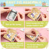 tmlfep 8Pcs Easter Money Holders for Cash Gift, Easter Wooden Money Holders Card Bunnies Ornaments for Holiday Tree