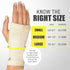 Copper Wrist Compression Sleeve - Hand Brace for Carpal Tunnel, Breathable Copper Compression Sleeve, Medium