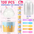Jingmore 120 Set 4oz Ice Cream Paper Cups with Lids and Spoons, Disposable Sundae Bowls, Dessert Cups for Birthday