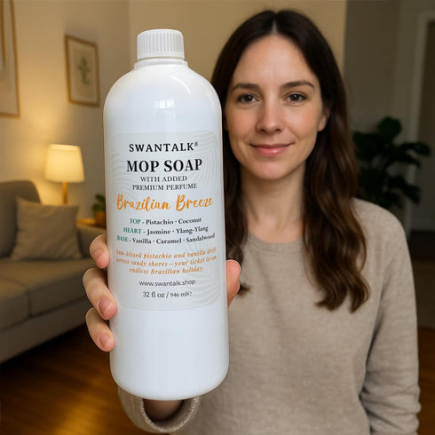 SWANTALK 4X 32 oz Mop Soap with Long Lasting Premium Perfume, Concentrated Floor Cleaner, Multi Surface Solution