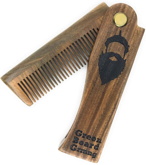 Tree-mendous Sandalwood Folding Comb, Durable Pocket Combs that Plant Trees by Green Beard Grooming