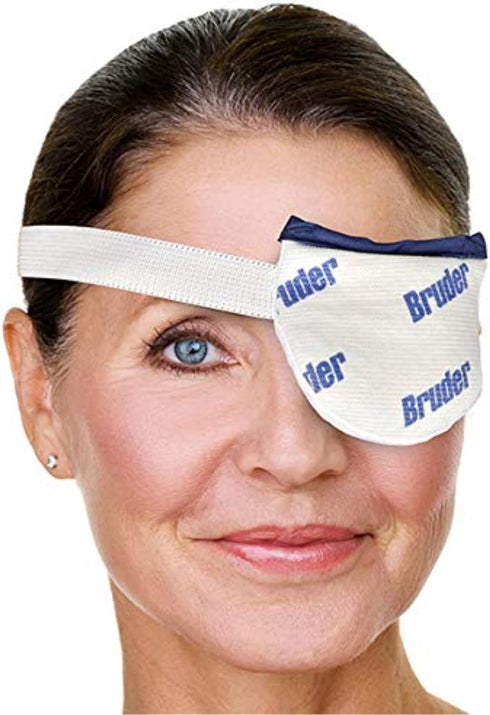 Bruder Moist Heat Eye Compress - Microwave Activated, Fast Acting Relief for Styes and Eye Irritation, Single Eye