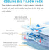 Ice Cooling Mat, Gel Cold Therapy Pack for Pain Relief, Injuries, Mesh Fabric for Back, Shoulder, Knee
