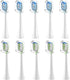 Replacement Toothbrush Brush Heads Compatible with Philips Sonicare - 10 Pack for Snap-On System, Precision Cleaning