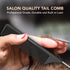 Salon Styling Combs | 5 Piece Professional Black Carbon Fiber Hair Comb Set for Men and Women
