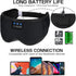 LC-dolida Sleep Headphones, Bluetooth Wireless Music Eye Mask, Ultra-Thin Stereo Speaker for Side Sleepers