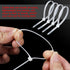 32-Piece Lint Trap Set for Washing Machine, Includes 8 Nylon Mesh Traps and 24 Cable Ties, Effective Lint Filtration