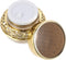 OSALADI Empty Refillable Acrylic Cosmetic Containers, 1 Pack Vintage Golden Storage Jar for Lotion Skincare Cream