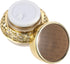 OSALADI Empty Refillable Acrylic Cosmetic Containers, 1 Pack Vintage Golden Storage Jar for Lotion Skincare Cream