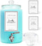 LUXENEST Large 1 Gallon Laundry Liquid Detergent Dispenser with Spigots and Measuring Cups,