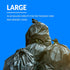 Reli. Heavy Duty Trash Bags - 55-60 Gallon, 50 Large Black Garbage Bags, Made in USA