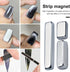 Silver Magnetic Wand for 3D Cat Eyes, Multifunctional Nail Tool with Long Strip Magnet for DIY Manicure - Gel Polish Art