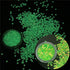 PrettyG 5 Boxes Set Luminous Star Nail Art Glitter, Glow in The Dark 3D Holographic Sparky Star Shape Stickers for DIY