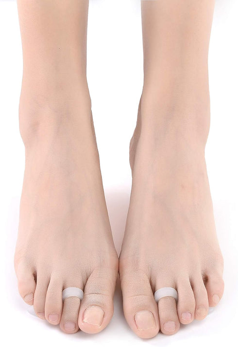 DOMG Gel Hammer Toe Crest Cushions - Right/Left Hammertoe Gel Support Pads for Curling Relief (1 Pair)