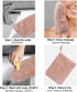 PHOGARY 6 Pack Microfiber Body Wash Mitts, 6×8 Inch, Super Absorbent & Soft Face Mitten, Reusable Makeup Remover Mitt