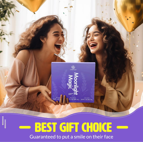 Spa Luxetique 3 Pcs Lavender Relaxing Spa Kit | Body Spray, Shower Gel, Body Cream | Perfect Birthday Gifts for Women