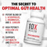 10X Health Probiotics - Immune Support Supplement & Probiotics for Digestive Health with Lactobacillus Acidophilus (60