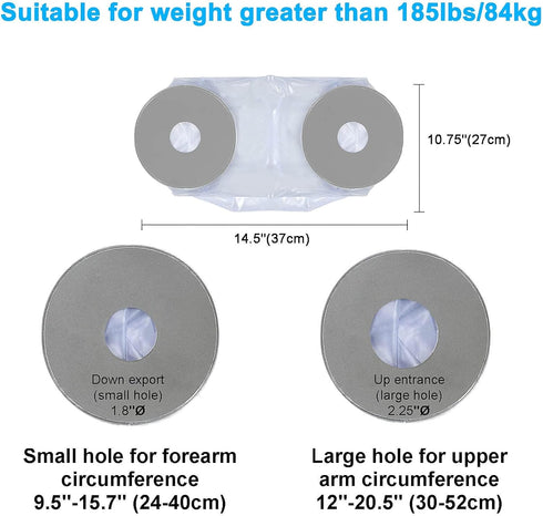 Reusable PICC Line Shower Cover for Upper Arm, Waterproof Cast Cover for Shower Arm, IV Protector Bag for Bath