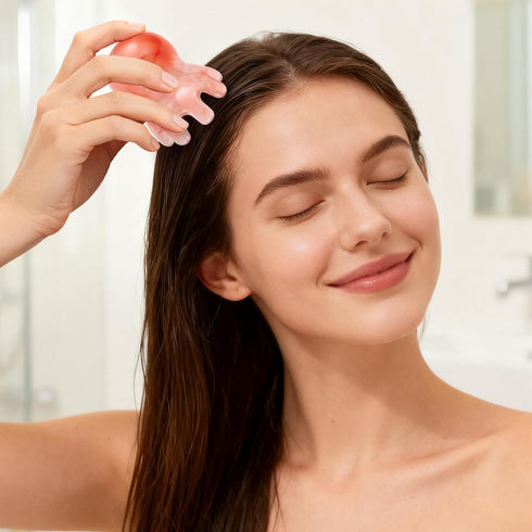 TAHULIK 2 Pack Octopus Head Massager Comb Scalp Massager for Headaches & Stress Relief, Relief Point Massage Comb