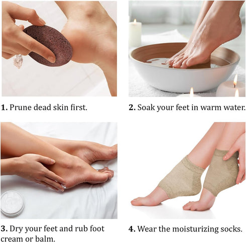 Pumice Stone for Feet Set - Natural Lava Foot Stone Callus Removing Kit for Dry Cracked Feet, Body, Hands