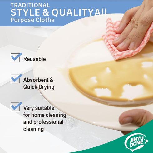 Handi Wipes Reusable Cloth, 200 Pack Disposable Cleaning Cloths for Kitchen Dish Towels, Washable Wipes
