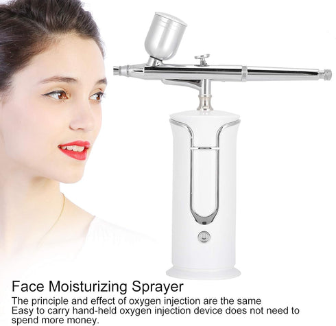 Professional Oxygen Facial Machine,Water Oxygen Sprayer,Portable Handheld Face Skin Moisturizing Nanos Spray Airbrush