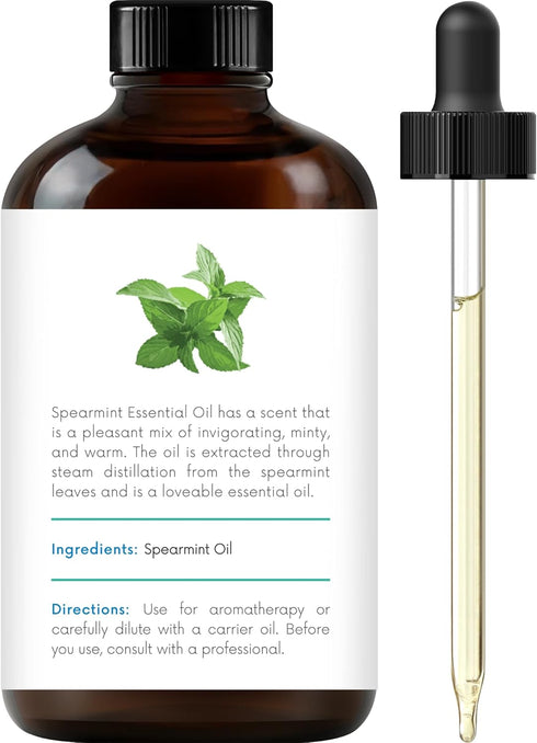 Set: (2 4 Oz) 100% Handcraft Blends Crisp & Focused Rosemary and Spearmint Essential Oils x Fl Pure & Natural