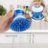Dish Brush with Soap Dispenser for Kitchen Sink Scrubbing, 2pcs Blue