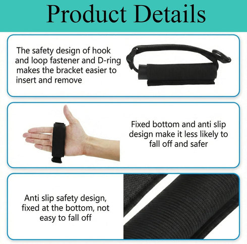SHFGYG 2 PCS Universal Cuff,Universal Hand Strap for Holding Utensils,Adjustable Spoon Fork Holder Strap, Useful