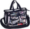 Medium Clear PVC Makeup Artist Set Bag, Transparent Cosmetic Storage for Travel, Stadium Approved Tote with Strap